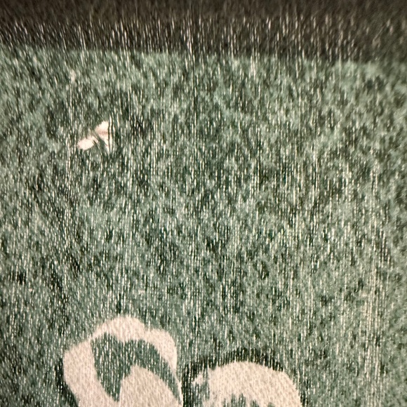 Patricia Dumont Green Silk Scarf with Floral Design - Picture 7 of 12